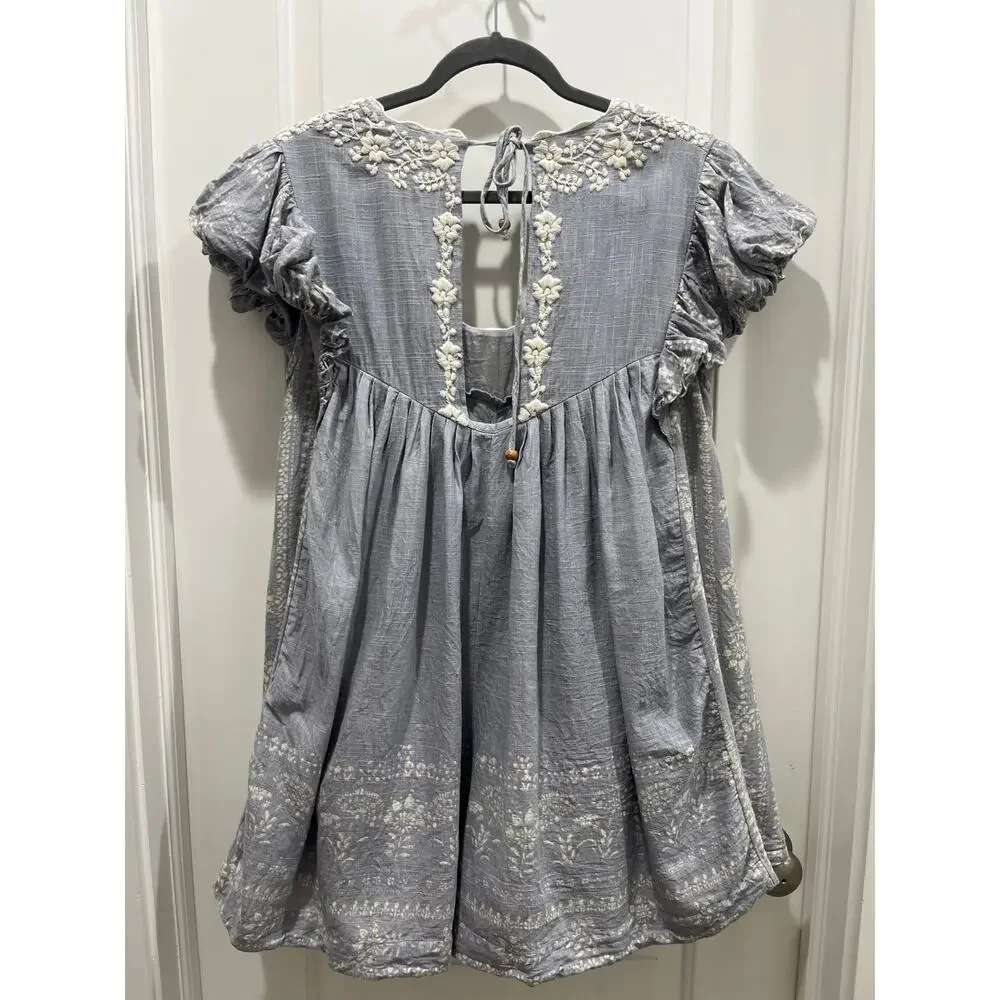 Free People Cutie Pie Romper in Slate Sz S